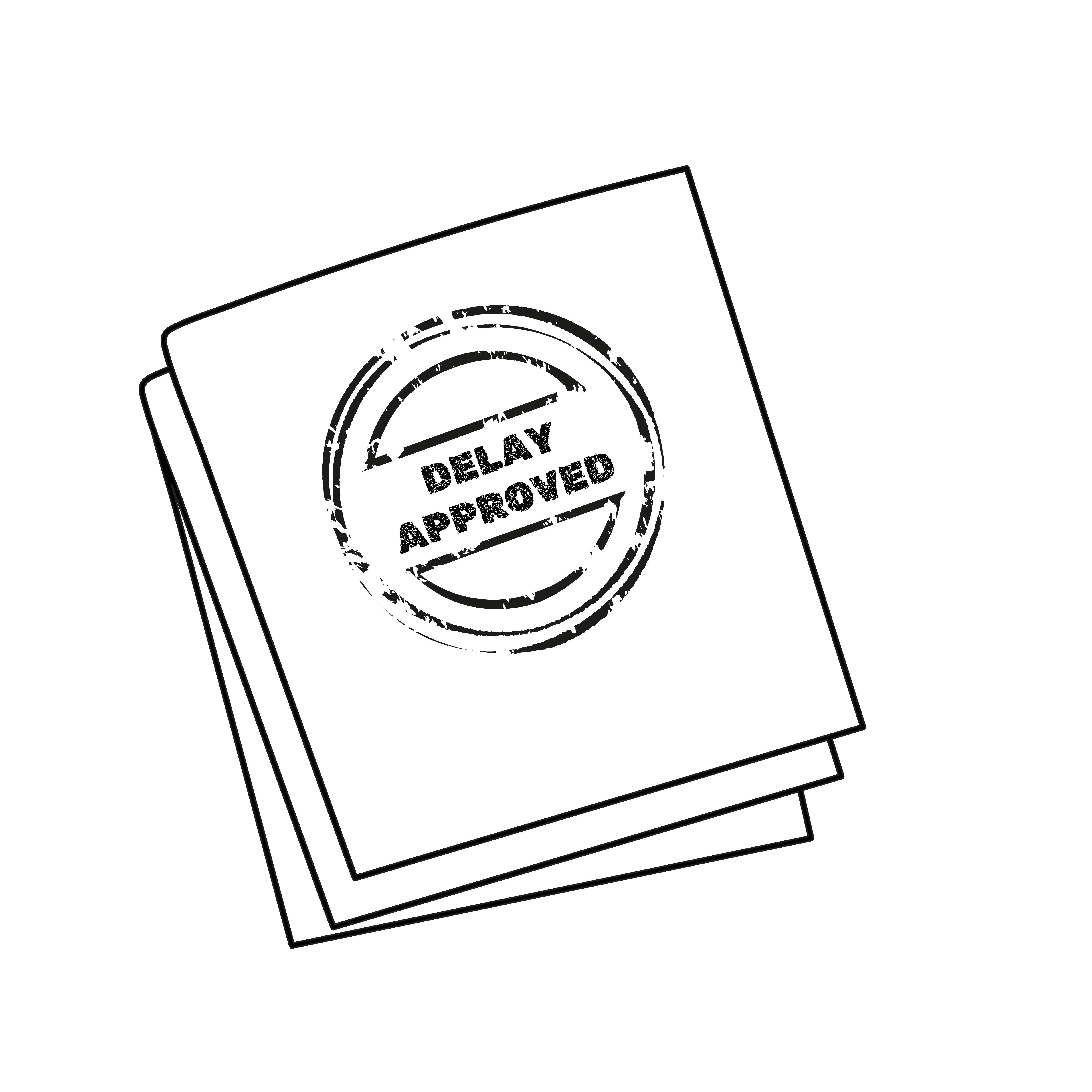 Delay Approved stamp